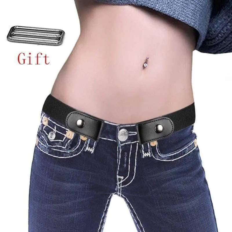 Schnallenfreier Gürtel für Jeanshosen, Kleider, kein elastischer Gürtel mit Schnallenausdehnung für Frauen / Männer, keine Ausbuchtung, kein mühsamer Gürtel