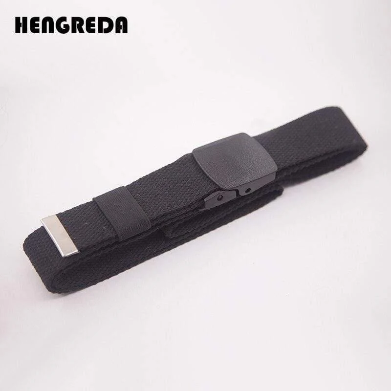 Leinwand Gürtel Für Männer Frauen Taille Gürtel Mode Kunststoff Schnalle Casual Cowboy Schwarz Gürtel Ceinture Für Jean