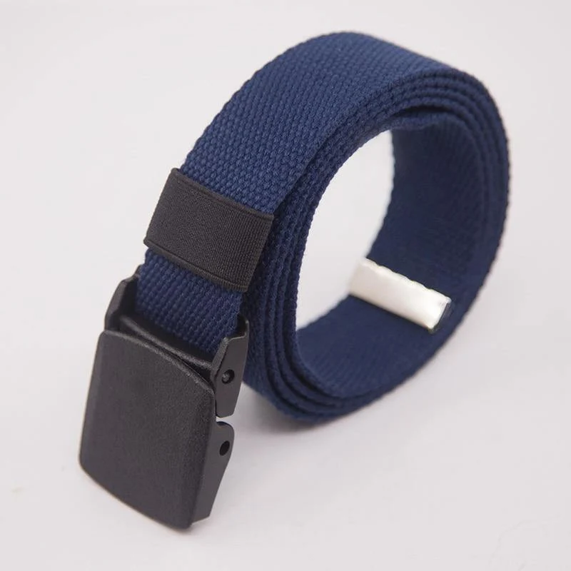 Leinwand Gürtel Für Männer Frauen Taille Gürtel Mode Kunststoff Schnalle Casual Cowboy Schwarz Gürtel Ceinture Für Jean