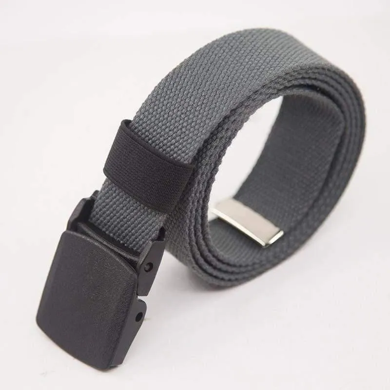 Leinwand Gürtel Für Männer Frauen Taille Gürtel Mode Kunststoff Schnalle Casual Cowboy Schwarz Gürtel Ceinture Für Jean