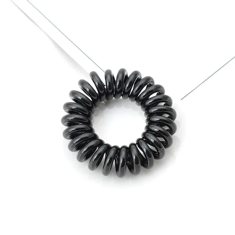 Elastic Knit Telefon Draht Haarbänder Mädchen Frau Haarschmuck Gummiband Kopfbedeckung Haarseil Spiralform Haargummis