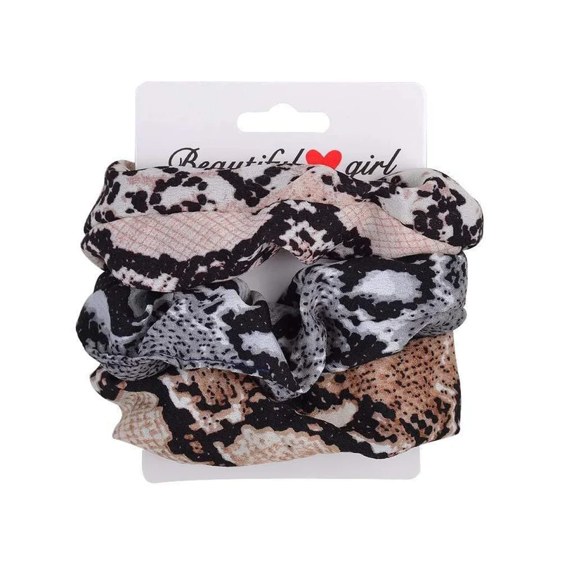 3Pcs / Set Frauen Vintage Haar Scrunchies Samt Scrunchie Set Elastische Haarbänder Mädchen Stirnband Pferdeschwanz Haarseil Haar Zubehör