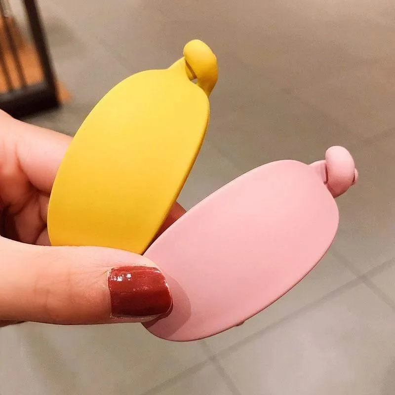 Nette Bonbonfarben Bananenform Haarklauen Frauen Mädchen Süße Haarspangen Pferdeschwanzhalter Haarnadeln Mode Haarschmuck