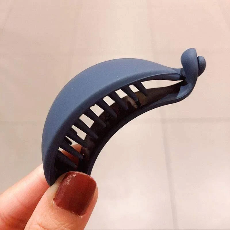 Nette Bonbonfarben Bananenform Haarklauen Frauen Mädchen Süße Haarspangen Pferdeschwanzhalter Haarnadeln Mode Haarschmuck