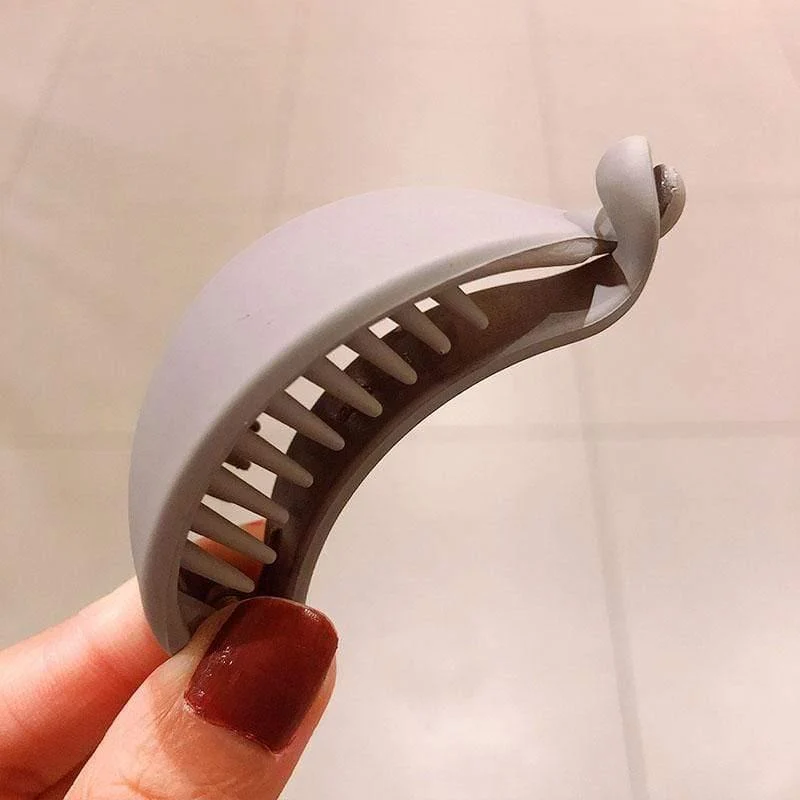 Nette Bonbonfarben Bananenform Haarklauen Frauen Mädchen Süße Haarspangen Pferdeschwanzhalter Haarnadeln Mode Haarschmuck
