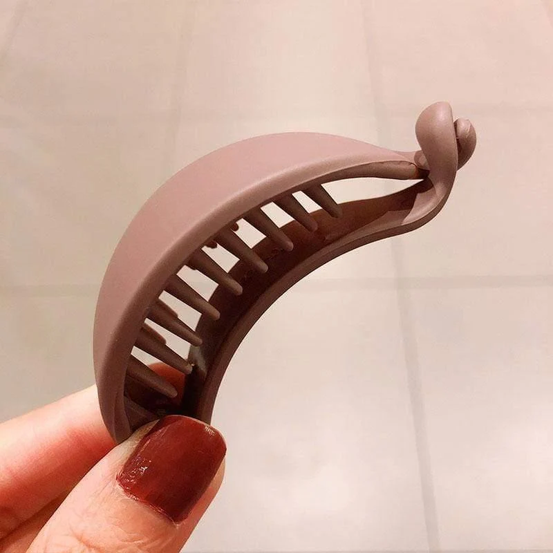 Nette Bonbonfarben Bananenform Haarklauen Frauen Mädchen Süße Haarspangen Pferdeschwanzhalter Haarnadeln Mode Haarschmuck