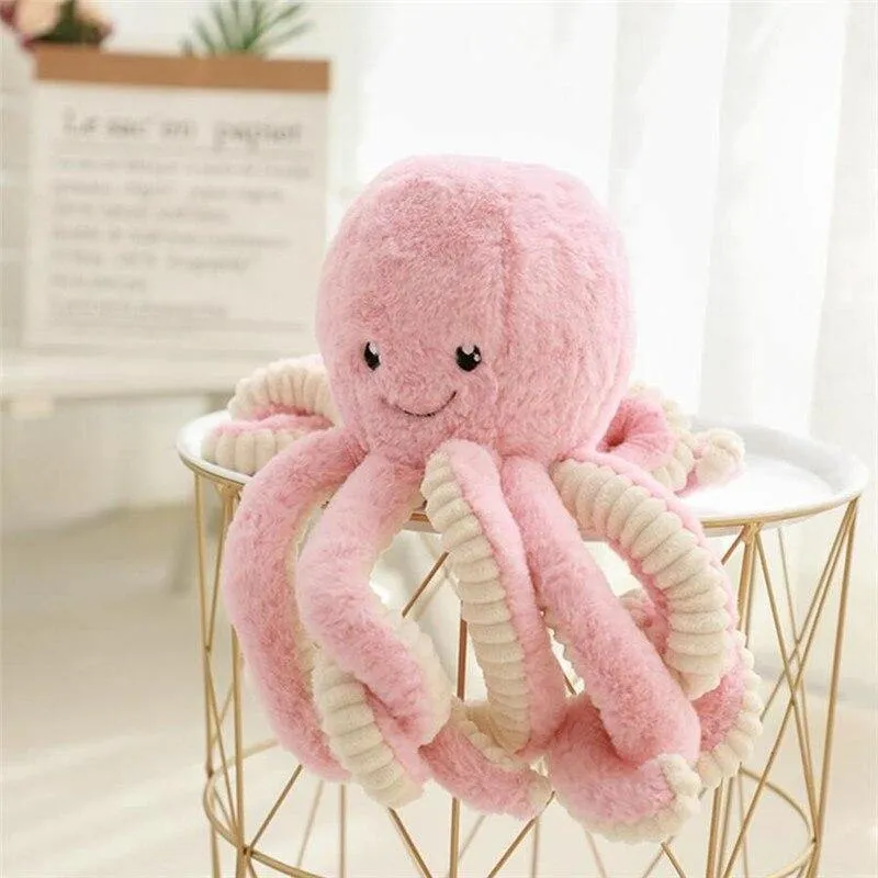 18-80cm Schöne Simulation Octopus Anhänger Plüsch Stofftier Weiches Tier Wohnaccessoires Süße Puppe Kinder Weihnachtsgeschenke