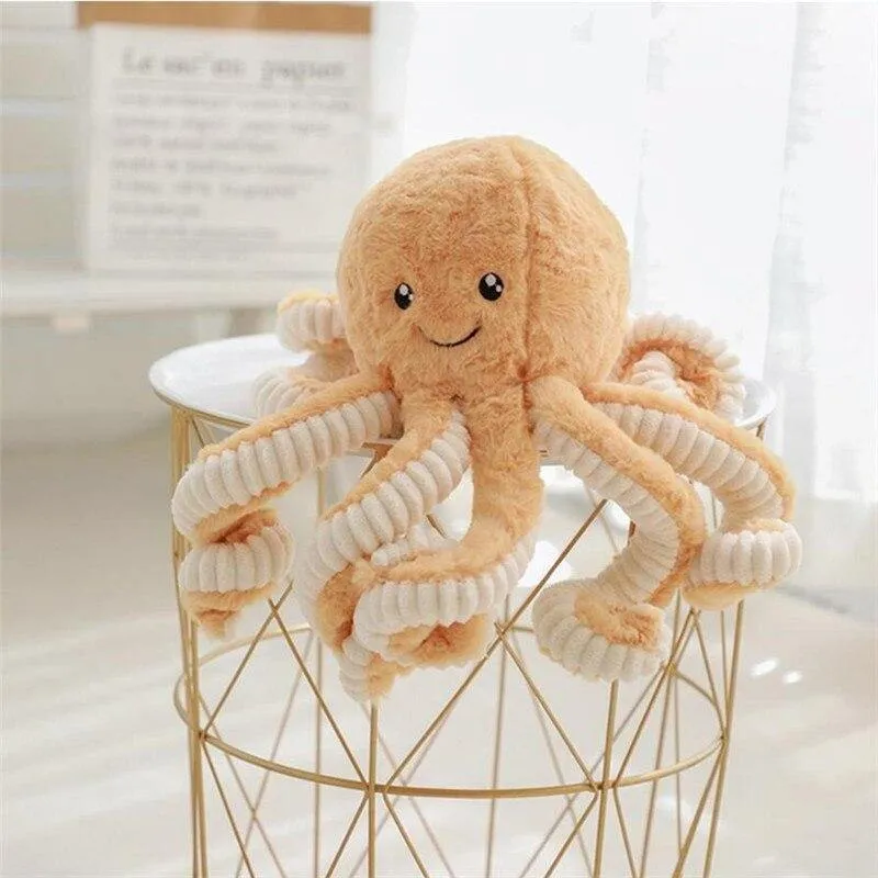 18-80cm Schöne Simulation Octopus Anhänger Plüsch Stofftier Weiches Tier Wohnaccessoires Süße Puppe Kinder Weihnachtsgeschenke
