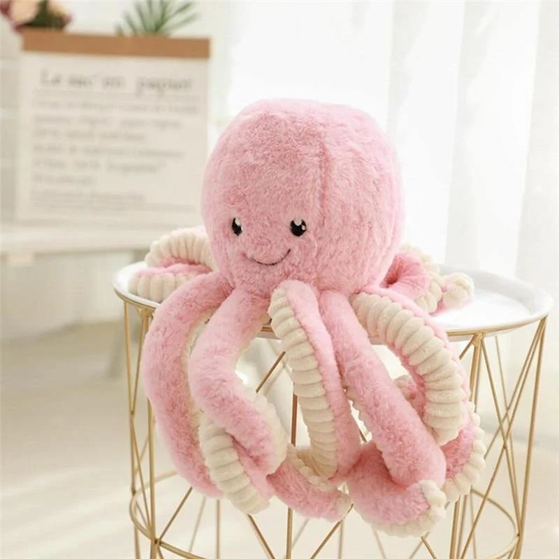 18-80cm Schöne Simulation Octopus Anhänger Plüsch Stofftier Weiches Tier Wohnaccessoires Süße Puppe Kinder Weihnachtsgeschenke