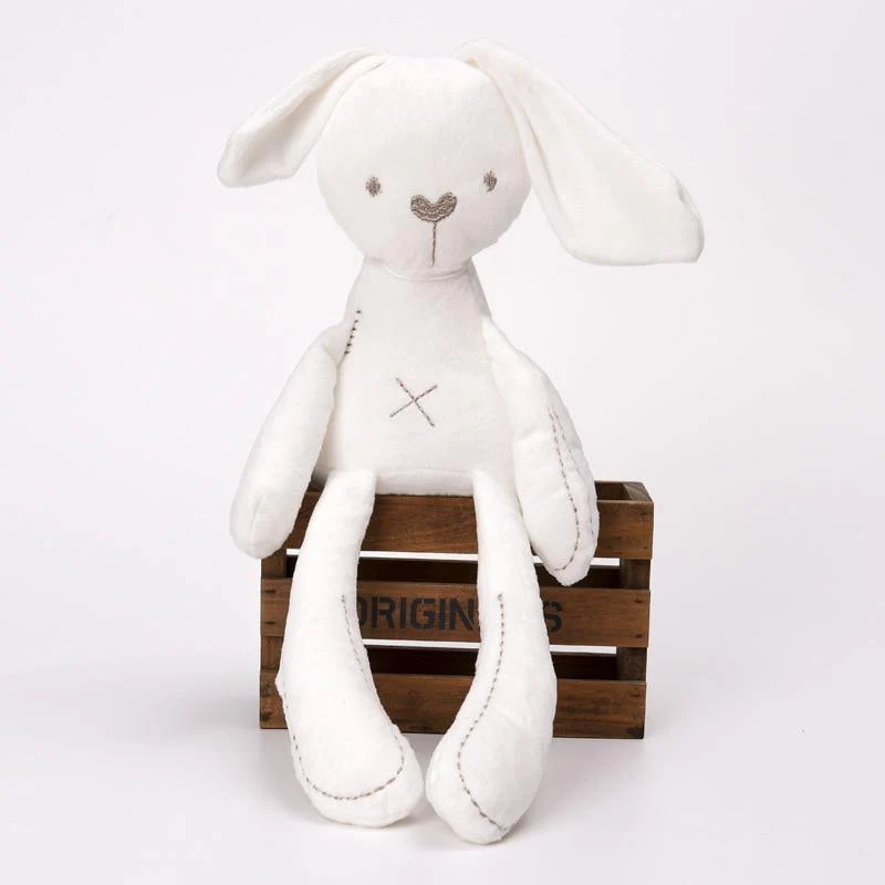 Süße Kaninchenpuppe, weiches Plüschspielzeug für Kinder, Häschen, Schlafkamerad, Kuscheltier und Plüschtier, Babyspielzeug für Kleinkinder (42 cm)