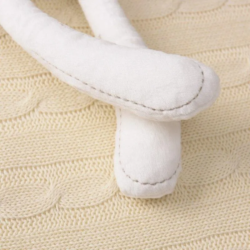 Süße Kaninchenpuppe, weiches Plüschspielzeug für Kinder, Häschen, Schlafkamerad, Kuscheltier und Plüschtier, Babyspielzeug für Kleinkinder (42 cm)