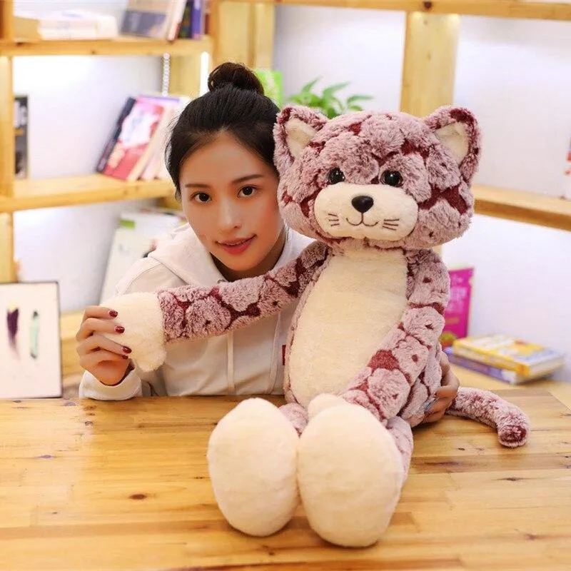 50/70 / 90CM Kawaii Katze Plüschtier Kuscheltiere Niedlich Flauschig Langbeinige Katzenpuppe Weiches Kinderspielzeug Kind Geburtstagsgeschenk Weihnachtsgeschenke