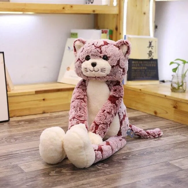50/70 / 90CM Kawaii Katze Plüschtier Kuscheltiere Niedlich Flauschig Langbeinige Katzenpuppe Weiches Kinderspielzeug Kind Geburtstagsgeschenk Weihnachtsgeschenke