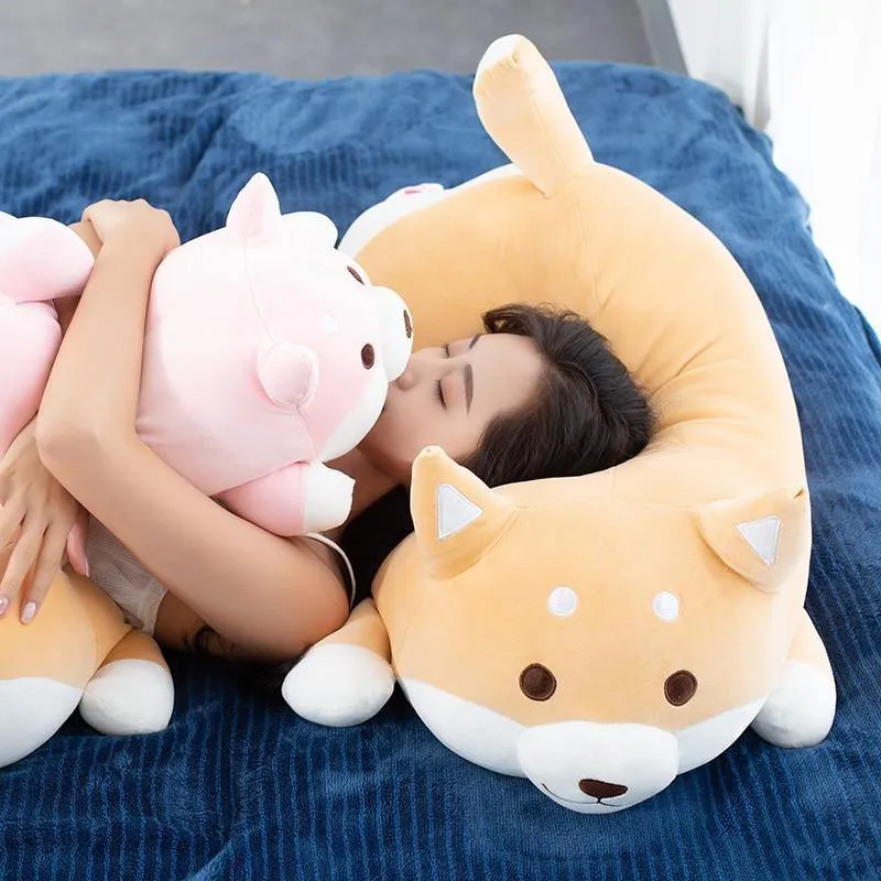 1pc Schöne Fett Shiba Inu & Corgi Hund Plüsch Spielzeug Gefüllte Weiche Kawaii Tier Cartoon Kissen Puppen Geschenk Für kinder Baby Kinder
