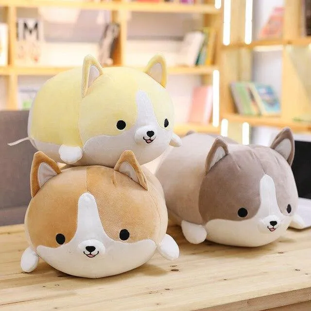 1pc Schöne Fett Shiba Inu & Corgi Hund Plüsch Spielzeug Gefüllte Weiche Kawaii Tier Cartoon Kissen Puppen Geschenk Für kinder Baby Kinder