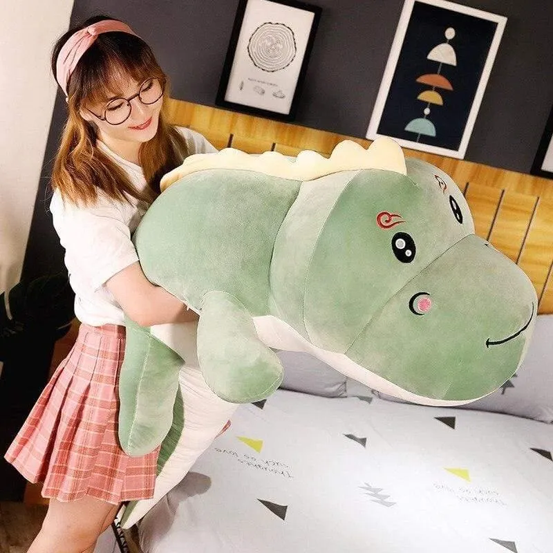 Neue Große Größe Lange Schöne Dinosaurier Plüsch Spielzeug Weiche Cartoon Tier Dinosaurier Gefüllte Puppe Freund Kissen Kinder Mädchen Geburtstag Geschenk