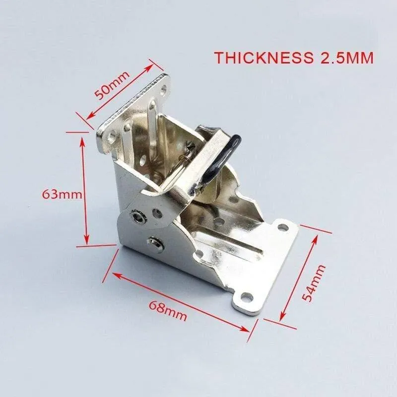 90 Grad selbstsichernde Klappscharnier Tischbeine Tisch Stuhl Verlängerungstische Faltbare selbstsichernde Faltfuß Scharniere Hardware