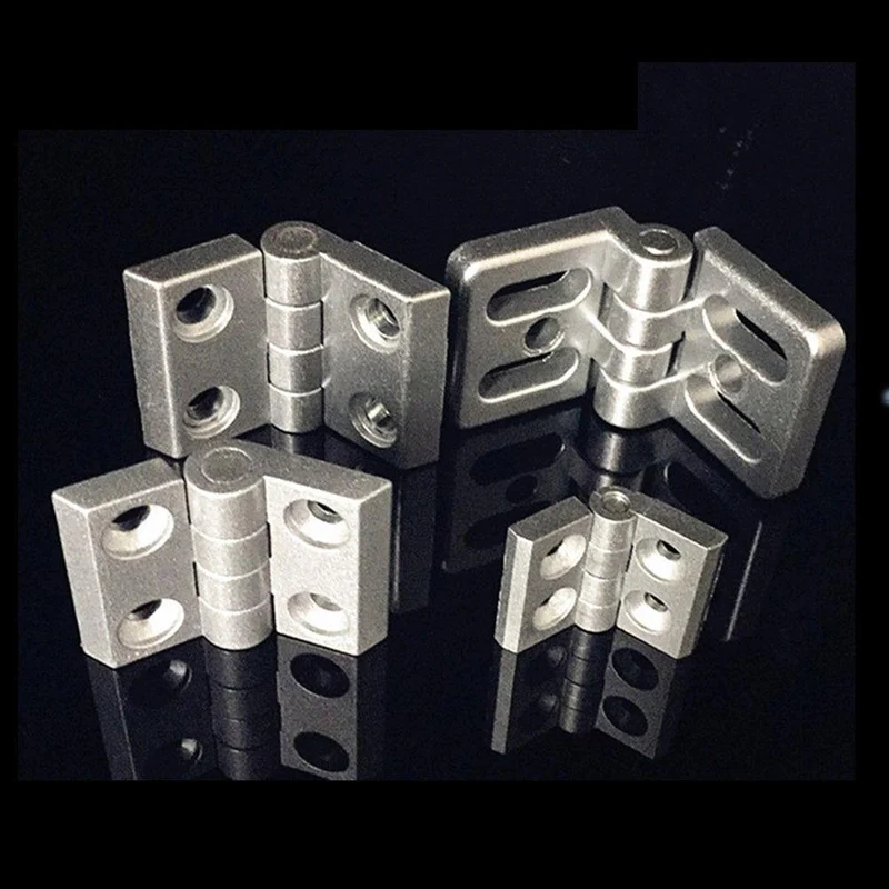 10PCS Aluminium-Extrusionsprofil für 2020 3030 3040 4040 Metallscharnier Zinklegierungsscharnier mit Schraube und Mutter