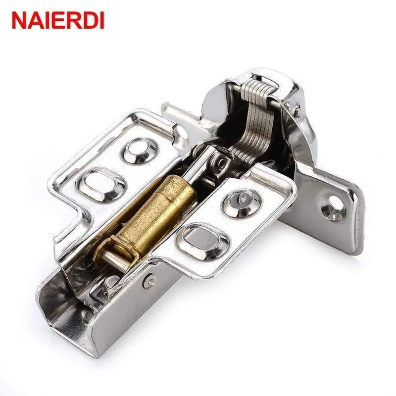 4PCS C Serie Scharnier Edelstahl Tür Hydraulische Scharniere Dämpferpuffer Soft Close Für Schrank Küchenmöbel Hardware