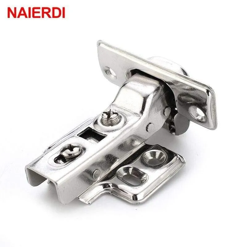 4PCS C Serie Scharnier Edelstahl Tür Hydraulische Scharniere Dämpferpuffer Soft Close Für Schrank Küchenmöbel Hardware