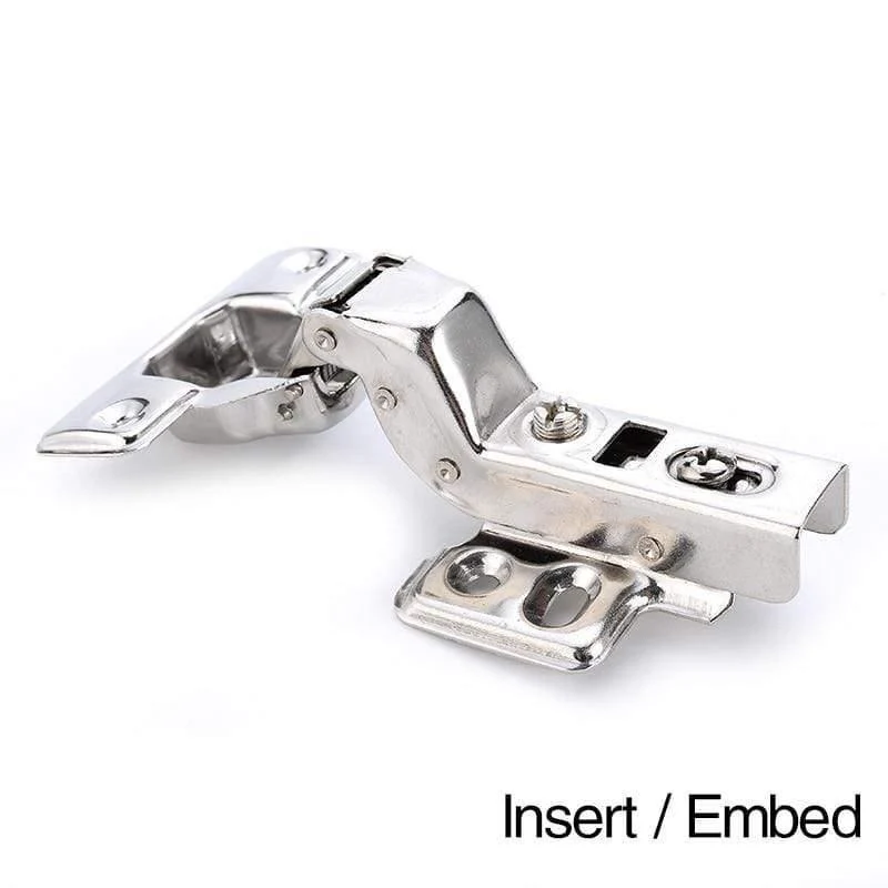 4PCS C Serie Scharnier Edelstahl Tür Hydraulische Scharniere Dämpferpuffer Soft Close Für Schrank Küchenmöbel Hardware