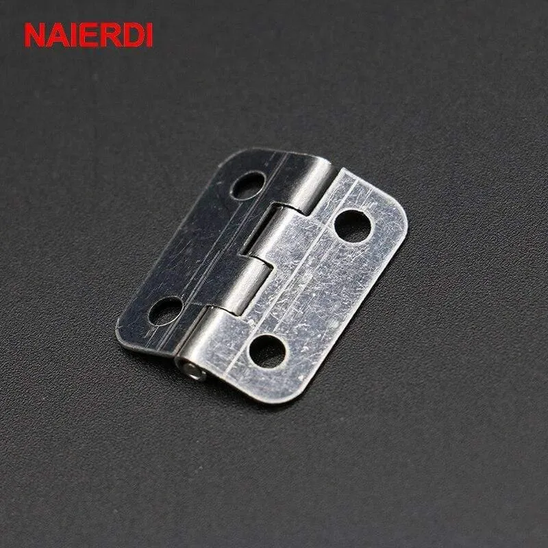 10pcs 25mm X 20mm Silber Mini Türscharniere Schrank Schublade Schmuckschatulle Mini Scharnier Mit Schrauben Für Möbel Hardware