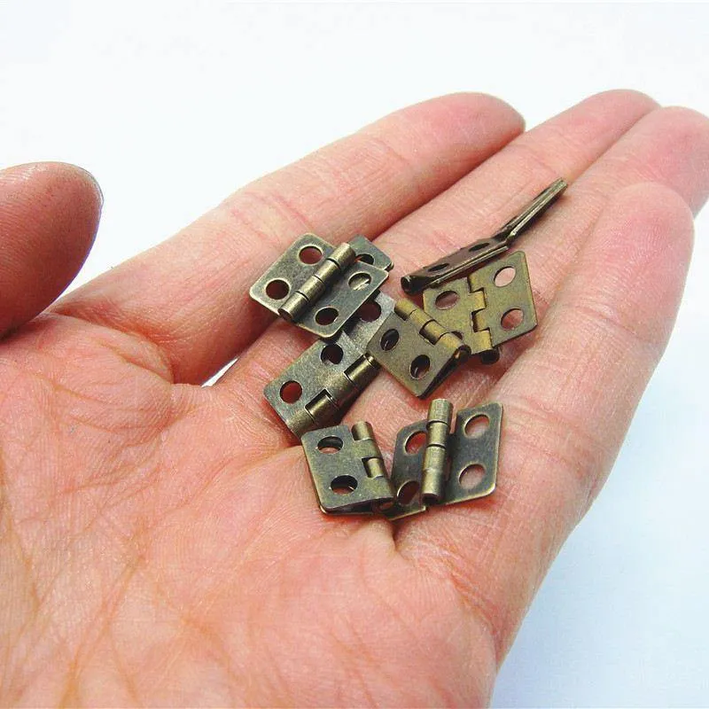 20pcs 13 * 12mm Promotion Cabinet Scharniere Bisagras Para Muebles Blum Antik Holz Geschenkbox Scharnier Special Small Metal