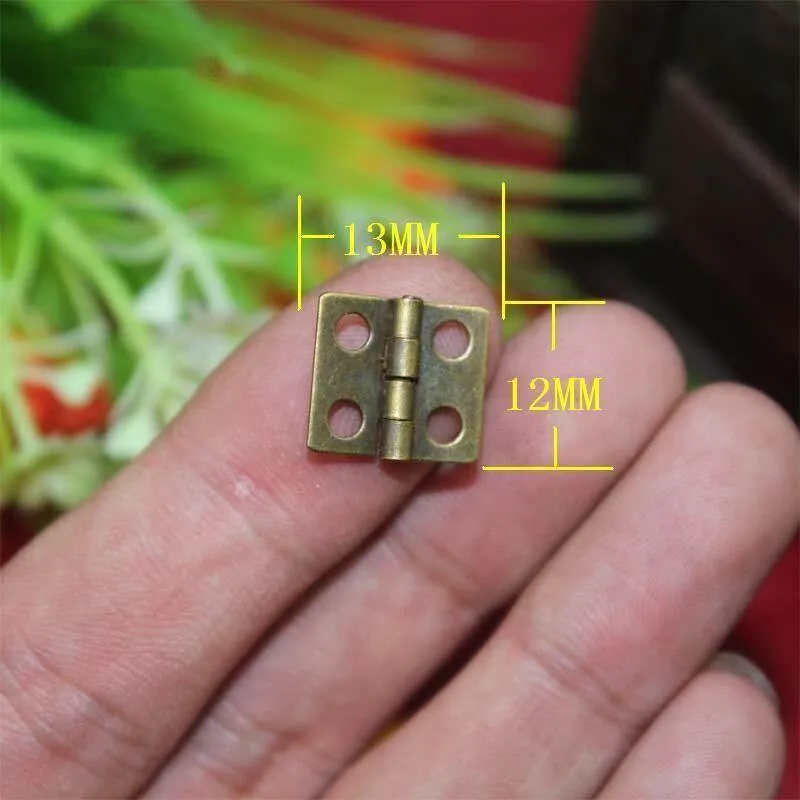 20pcs 13 * 12mm Promotion Cabinet Scharniere Bisagras Para Muebles Blum Antik Holz Geschenkbox Scharnier Special Small Metal