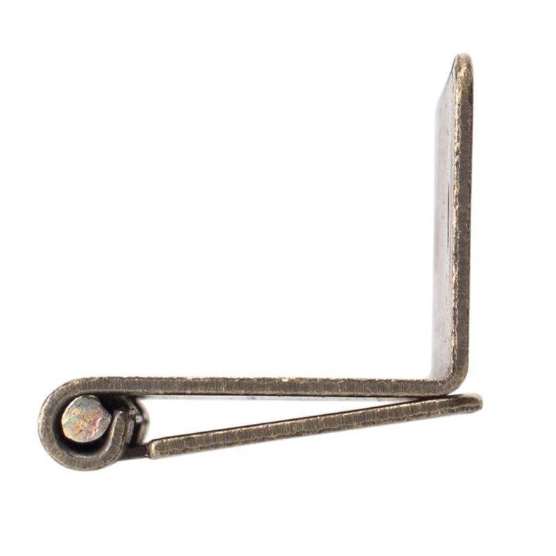 Antikes bronzefarbenes Eisen-Scharnier, 2 cm, für Möbeltüren, offen, 270 Grad, Möbelscharnier mit kostenlosen Schrauben (antikfarbenes Kupfer, 2 cm)