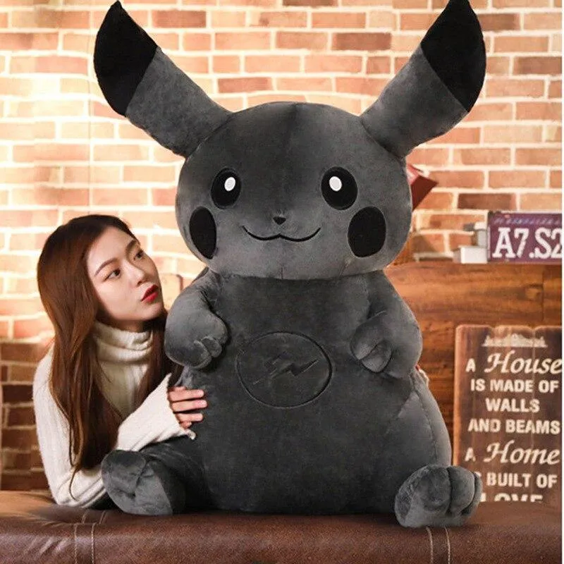 Hiroshi Fujiwara Joint Dunkelschwarz Pikachu CHUSIHAI Pikachu Cartoon Plüschtier Puppe Puppe