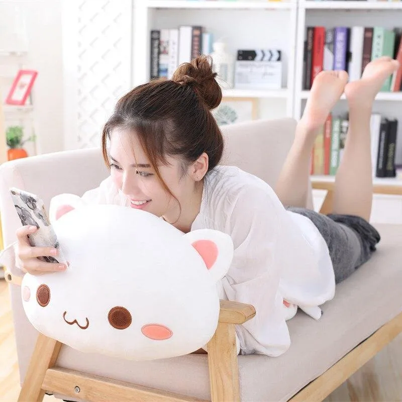 35-65 Kawaii Liegende Katze Plüsch Spielzeug Gefüllte Nette Katze Puppe Schöne Tier Kissen Weiche Cartoon Spielzeug Für Kinder mädchen Weihnachten Geschenk