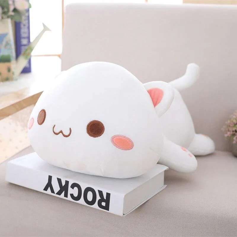 35-65 Kawaii Liegende Katze Plüsch Spielzeug Gefüllte Nette Katze Puppe Schöne Tier Kissen Weiche Cartoon Spielzeug Für Kinder mädchen Weihnachten Geschenk
