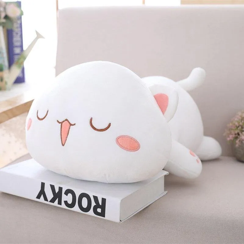 35-65 Kawaii Liegende Katze Plüsch Spielzeug Gefüllte Nette Katze Puppe Schöne Tier Kissen Weiche Cartoon Spielzeug Für Kinder mädchen Weihnachten Geschenk