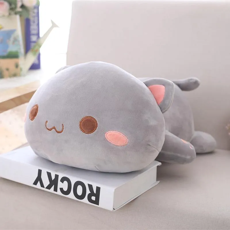 35-65 Kawaii Liegende Katze Plüsch Spielzeug Gefüllte Nette Katze Puppe Schöne Tier Kissen Weiche Cartoon Spielzeug Für Kinder mädchen Weihnachten Geschenk