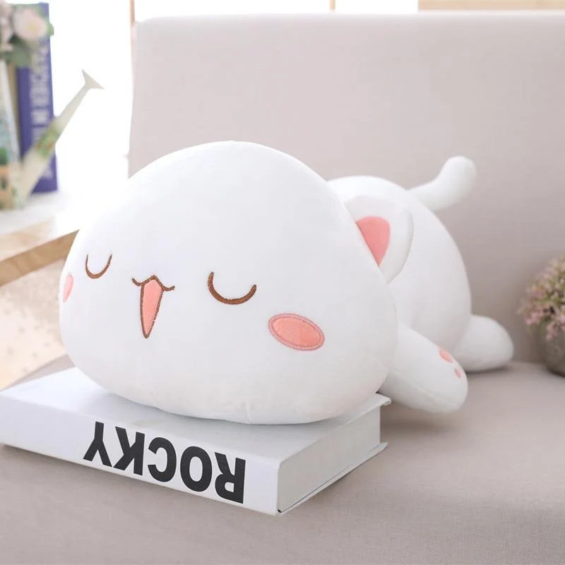35-65 Kawaii Liegende Katze Plüsch Spielzeug Gefüllte Nette Katze Puppe Schöne Tier Kissen Weiche Cartoon Spielzeug Für Kinder mädchen Weihnachten Geschenk