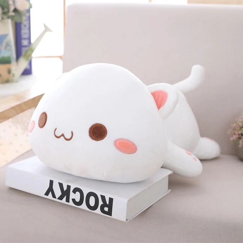 35-65 Kawaii Liegende Katze Plüsch Spielzeug Gefüllte Nette Katze Puppe Schöne Tier Kissen Weiche Cartoon Spielzeug Für Kinder mädchen Weihnachten Geschenk