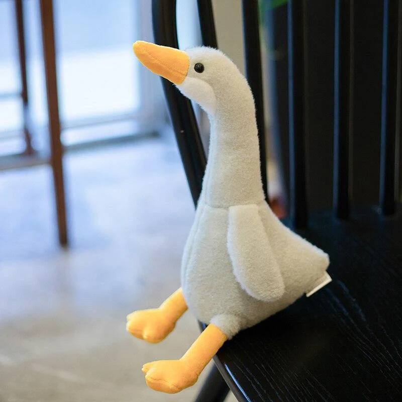 New Huaggble Big Plüsch White Duck Toy Giant Größe Pink Duck Sky Long Neck Gans Lebensechte Tierpuppe Spielzeug für Kinder Geburtstagsgeschenk
