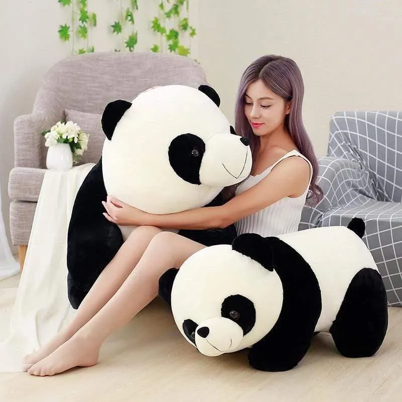 Nettes Baby Tierpuppe Spielzeug Panda Plüsch Bär Tier Kissen Cartoonpanda Würdige Puppe Baby Girl Liebhaber Geschenk Spielzeug