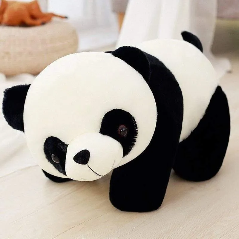 Nettes Baby Tierpuppe Spielzeug Panda Plüsch Bär Tier Kissen Cartoonpanda Würdige Puppe Baby Girl Liebhaber Geschenk Spielzeug