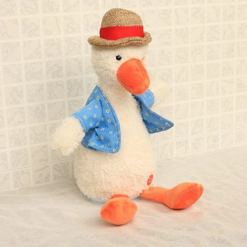New Talking Duck Elektrisches Plüschtier Hot Cute Speak Talking Sound Record Enten Spielzeug Kuscheltier Spielzeug für Kinder Geschenke