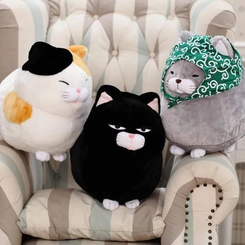 30/40 cm Nette Katze Plüsch Spielzeug Schwarz Grau Weiß Katze Stofftiere Schöne Tiere Katze Puppe Geburtstag Geschenk für Kinder Mädchen Zimmer Dekor