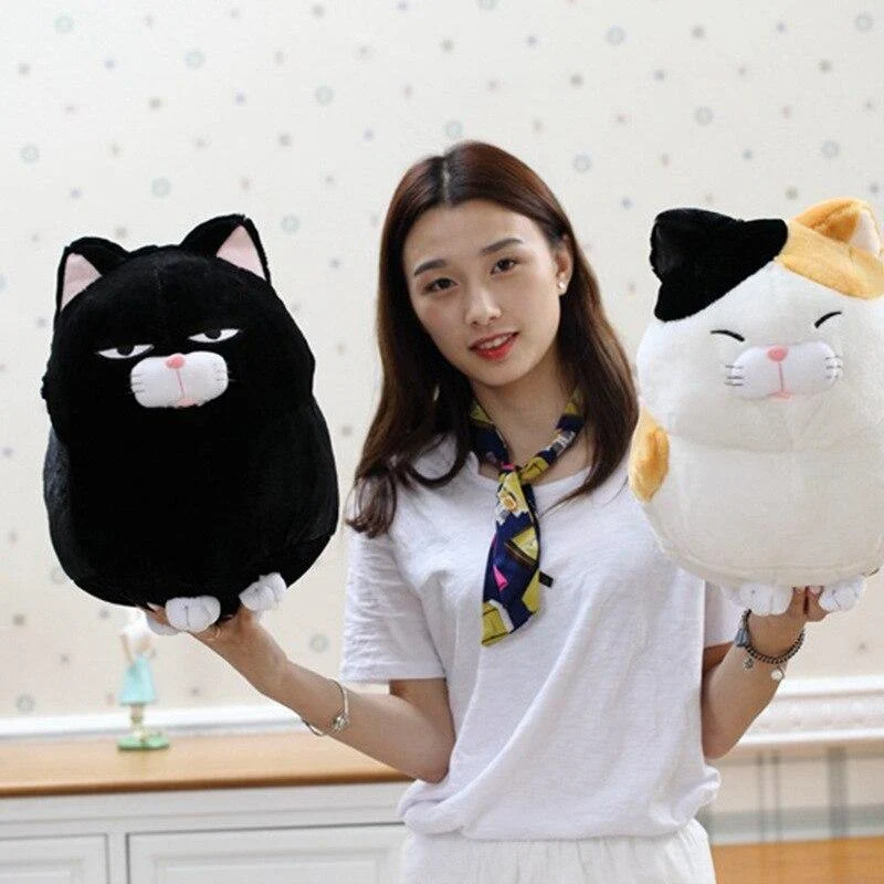30/40 cm Nette Katze Plüsch Spielzeug Schwarz Grau Weiß Katze Stofftiere Schöne Tiere Katze Puppe Geburtstag Geschenk für Kinder Mädchen Zimmer Dekor