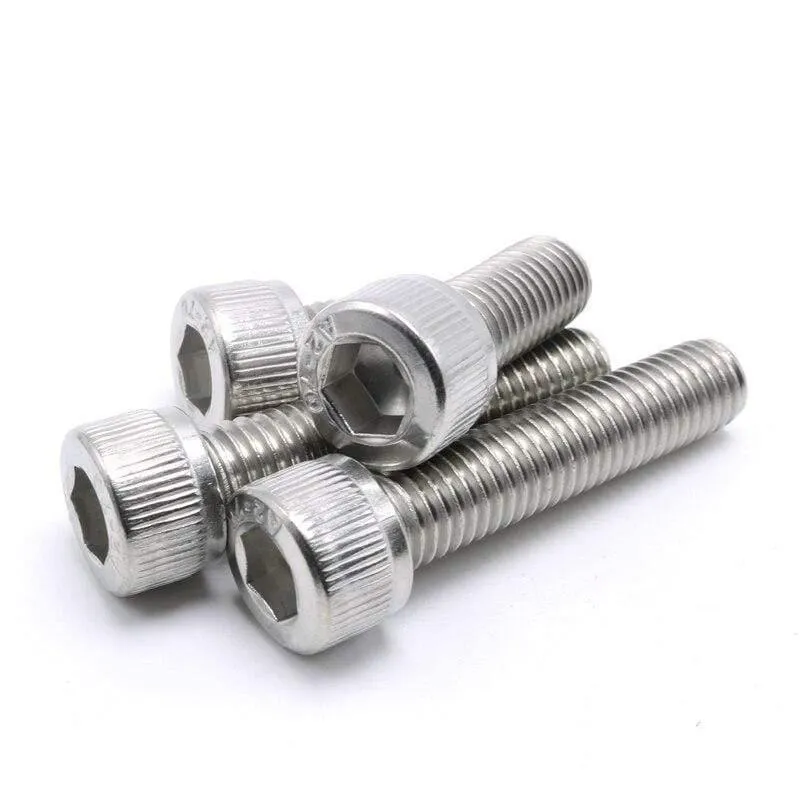 50 Stück M2 * 4 mm/6 mm/8 mm/10 mm/12 mm/16 mm/20 mm/25 mm/30 mm Edelstahl M2-Schrauben Allen-Innensechskantschraube Bolzen Möbelverschluss