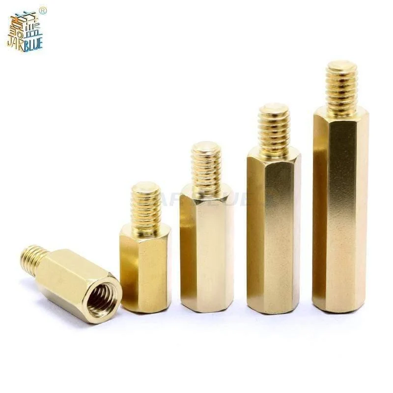 180 Stück / Satz M2 * L + 3 mm M2.5 / M3 * L + 6 mm Sechskantmutter Abstand Schraube Messing Gewindesäule Leiterplatte Motherboard Abstandshalter-Abstandshalter-Kit