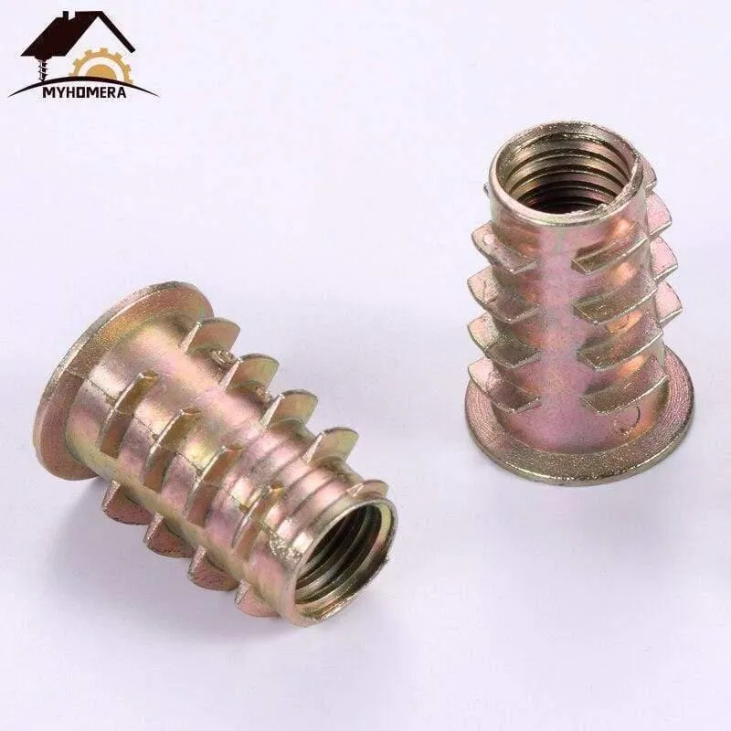 10Pcs Stecker Buchse Mutter Schraube Holzschrauben Sechskantbuchse Küchenmöbel Hardware Schrank Bettverbinder Schraube