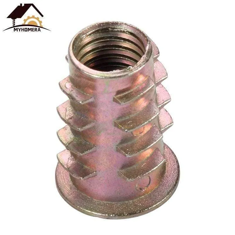 10Pcs Stecker Buchse Mutter Schraube Holzschrauben Sechskantbuchse Küchenmöbel Hardware Schrank Bettverbinder Schraube