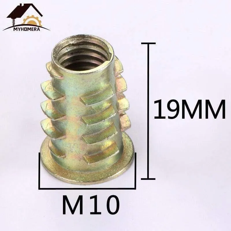 10Pcs Stecker Buchse Mutter Schraube Holzschrauben Sechskantbuchse Küchenmöbel Hardware Schrank Bettverbinder Schraube