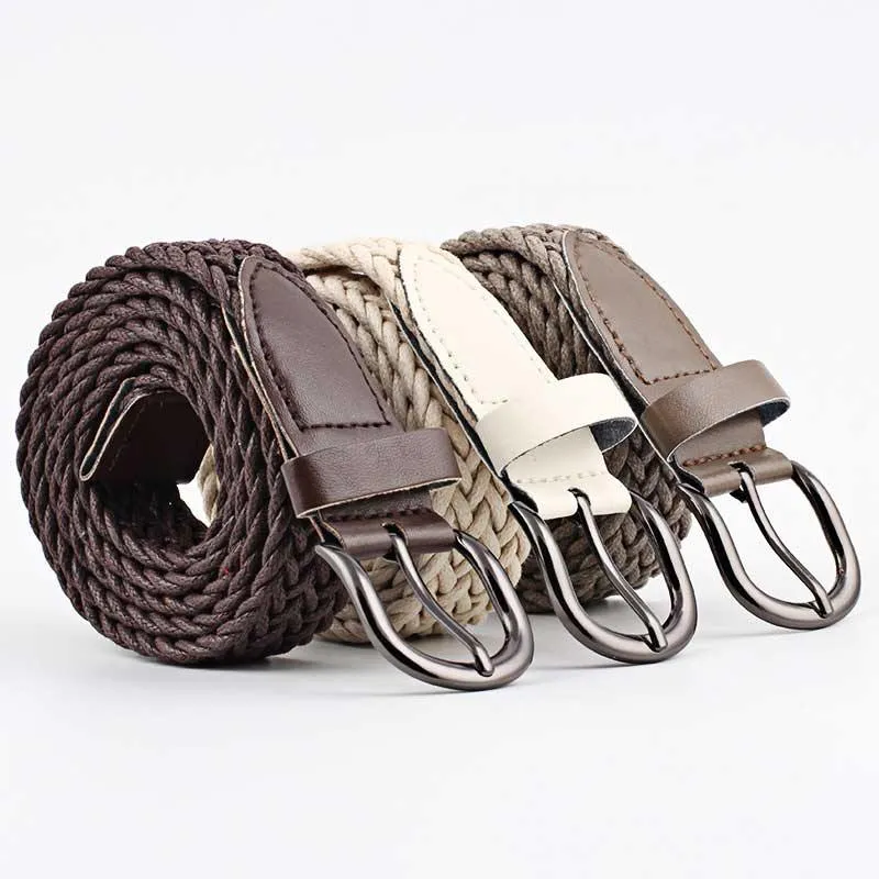 Elastic Stretch Taillengürtel für Männer Frauen Casual Stretch Woven Belt Frauen Taille Student Jeans Canvas Gürtel