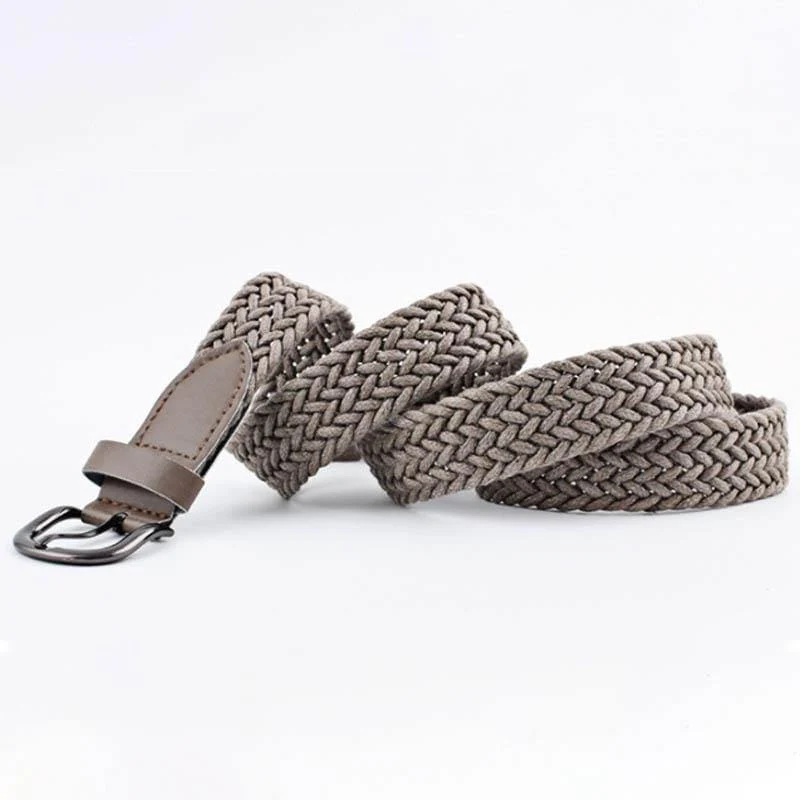 Elastic Stretch Taillengürtel für Männer Frauen Casual Stretch Woven Belt Frauen Taille Student Jeans Canvas Gürtel