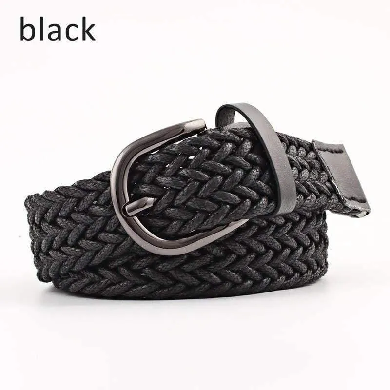 Elastic Stretch Taillengürtel für Männer Frauen Casual Stretch Woven Belt Frauen Taille Student Jeans Canvas Gürtel
